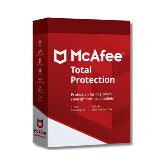 McAfee Total Protection for PCs, MAC, Smartphones & Tablets